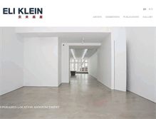 Tablet Screenshot of kleinsungallery.com